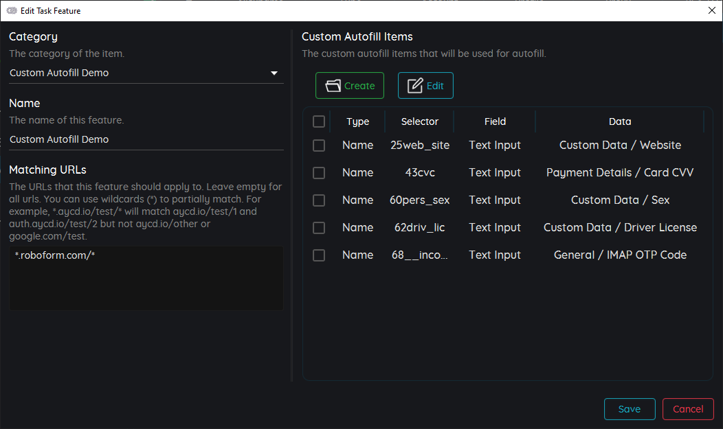 TabSentry Features Configs Custom Autofill AYCD